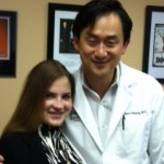 Scoliosis patient Ganna Rybalka and Dr. Hwang